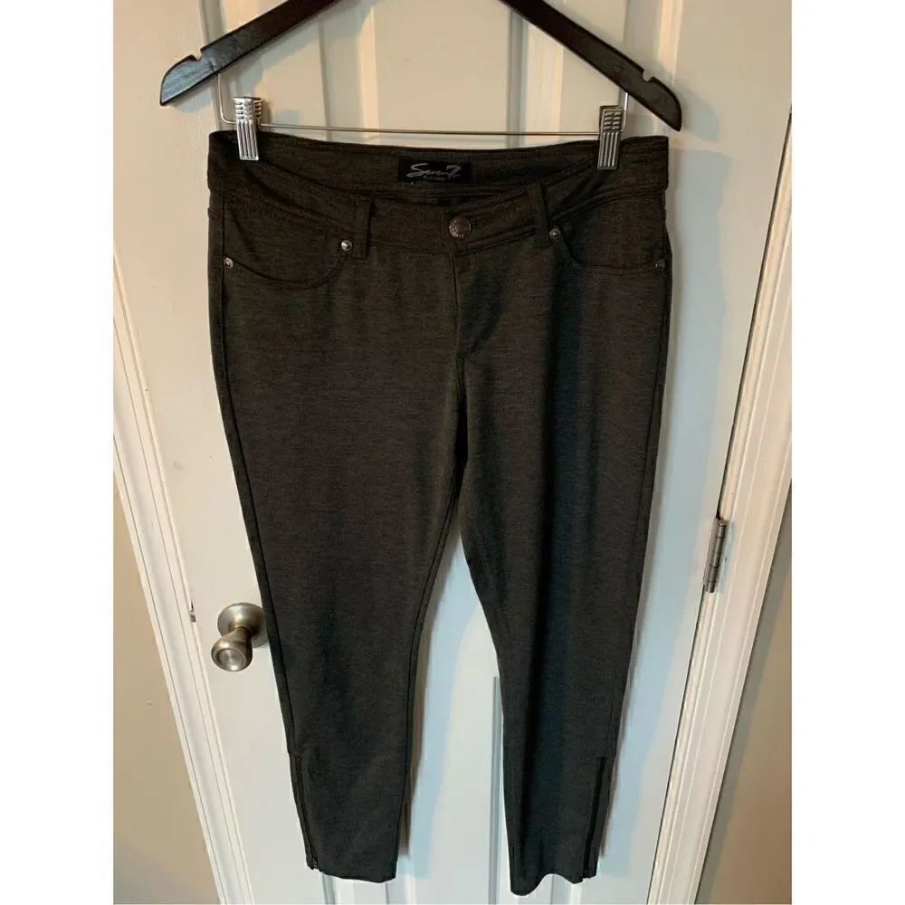Seven7 gray stretchy pants comfy size 6